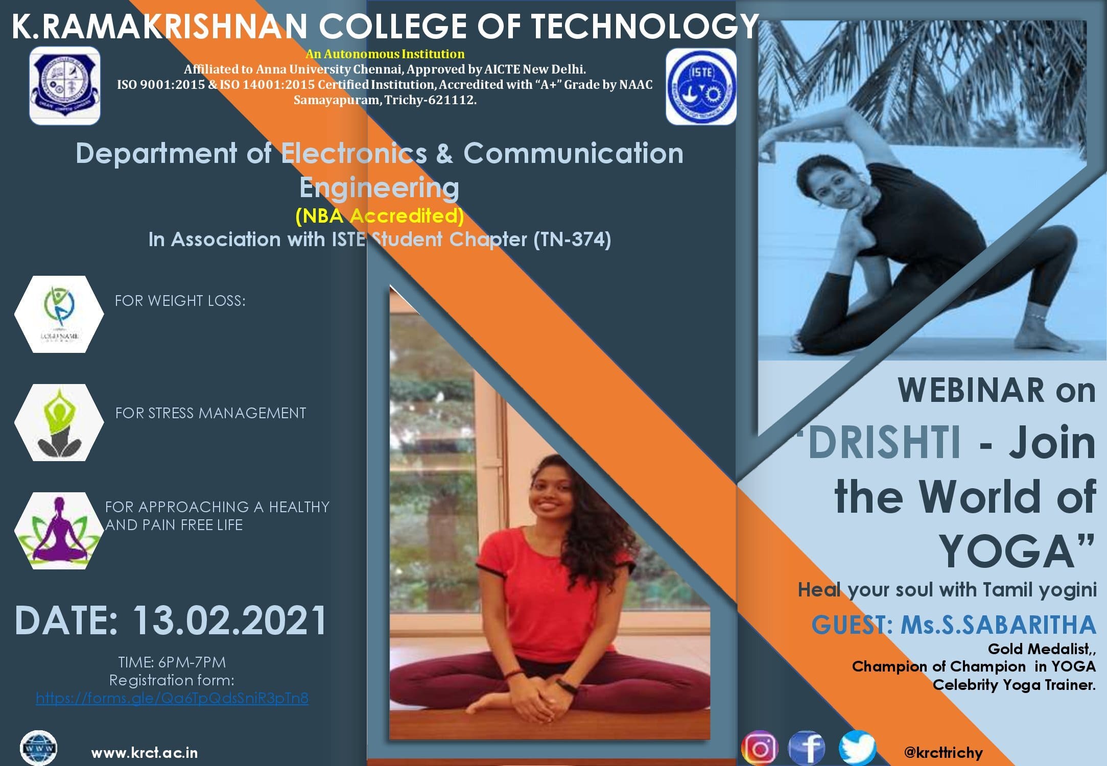 Webinar on Drishti - Join the World of Yoga 2021
